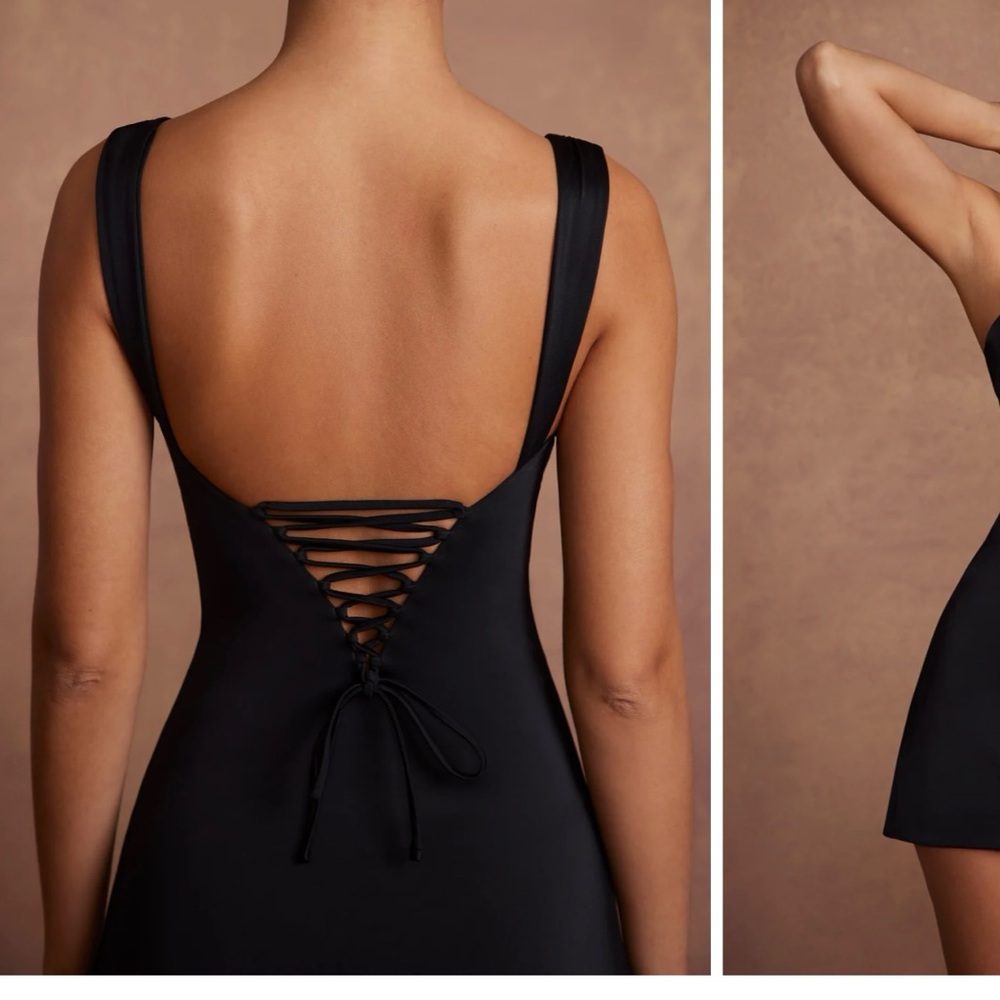 Oh Polly Violetta Black Dress
